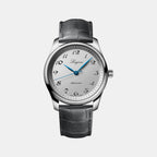 Men Automatic Silver Dial Analog Leather Watch L27934732