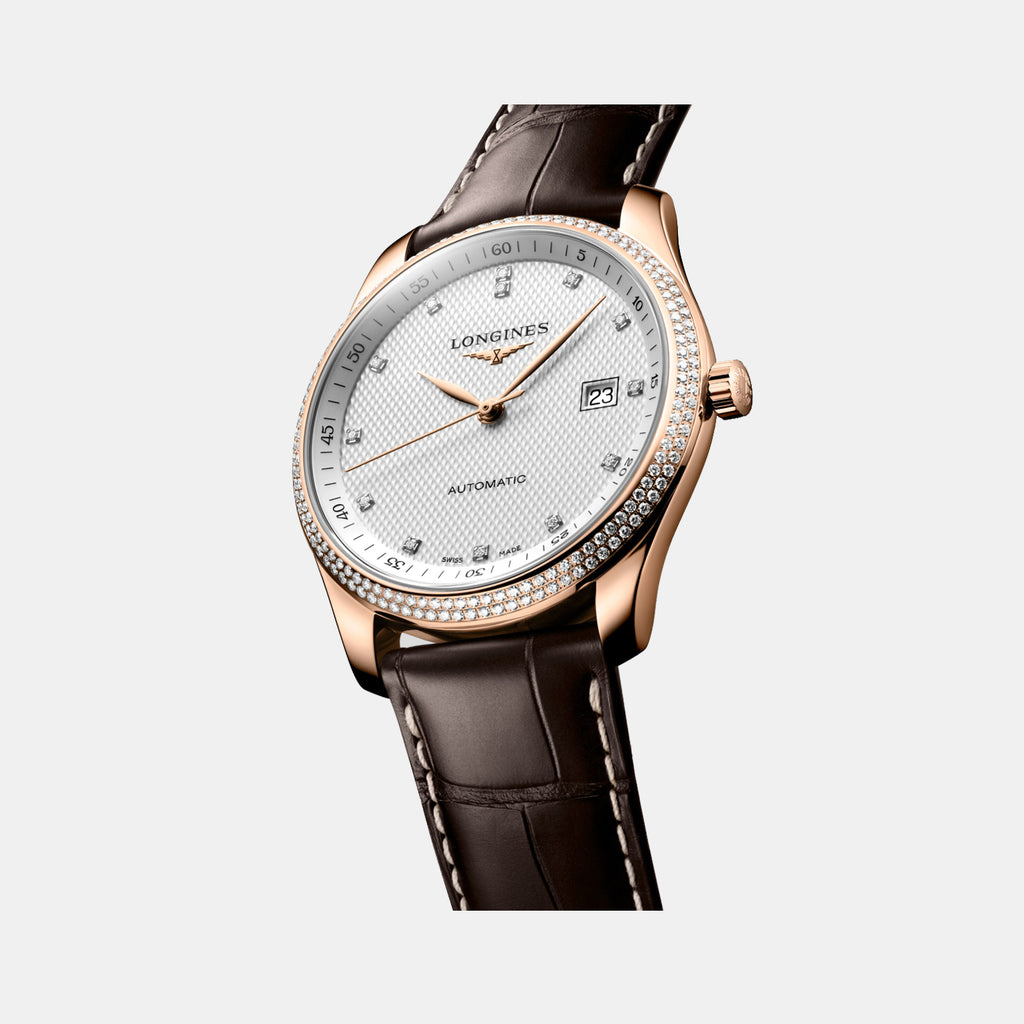 Master Collection Men Automatic Silver Dial Analog Leather Watch L27939773