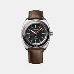 Ultra Chron Men Quartz Black Dial Analog Leather Watch L28364522