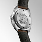 Ultra Chron Men Quartz Black Dial Chronograph Leather Watch L28364522
