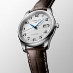 Master Men Automatic Silver Dial Analog Leather Watch L28934783