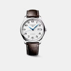 Master Men Automatic Silver Dial Analog Leather Watch L28934783