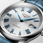 Men Automatic White Dial Analog Leather Watch L28934792