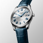 Men Automatic White Dial Analog Leather Watch L28934792