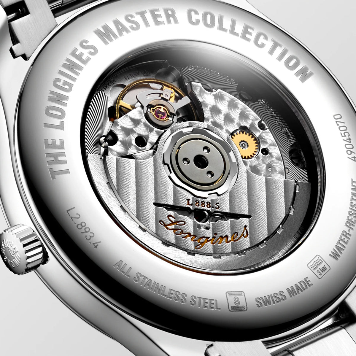 Master Men Automatic Silver Dial Analog Stainless Steel Watch L28934796