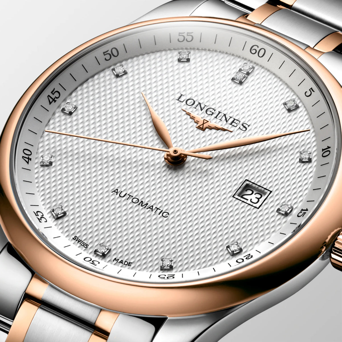 Master Men Automatic Silver Dial Analog Stainless Steel Watch L28935777