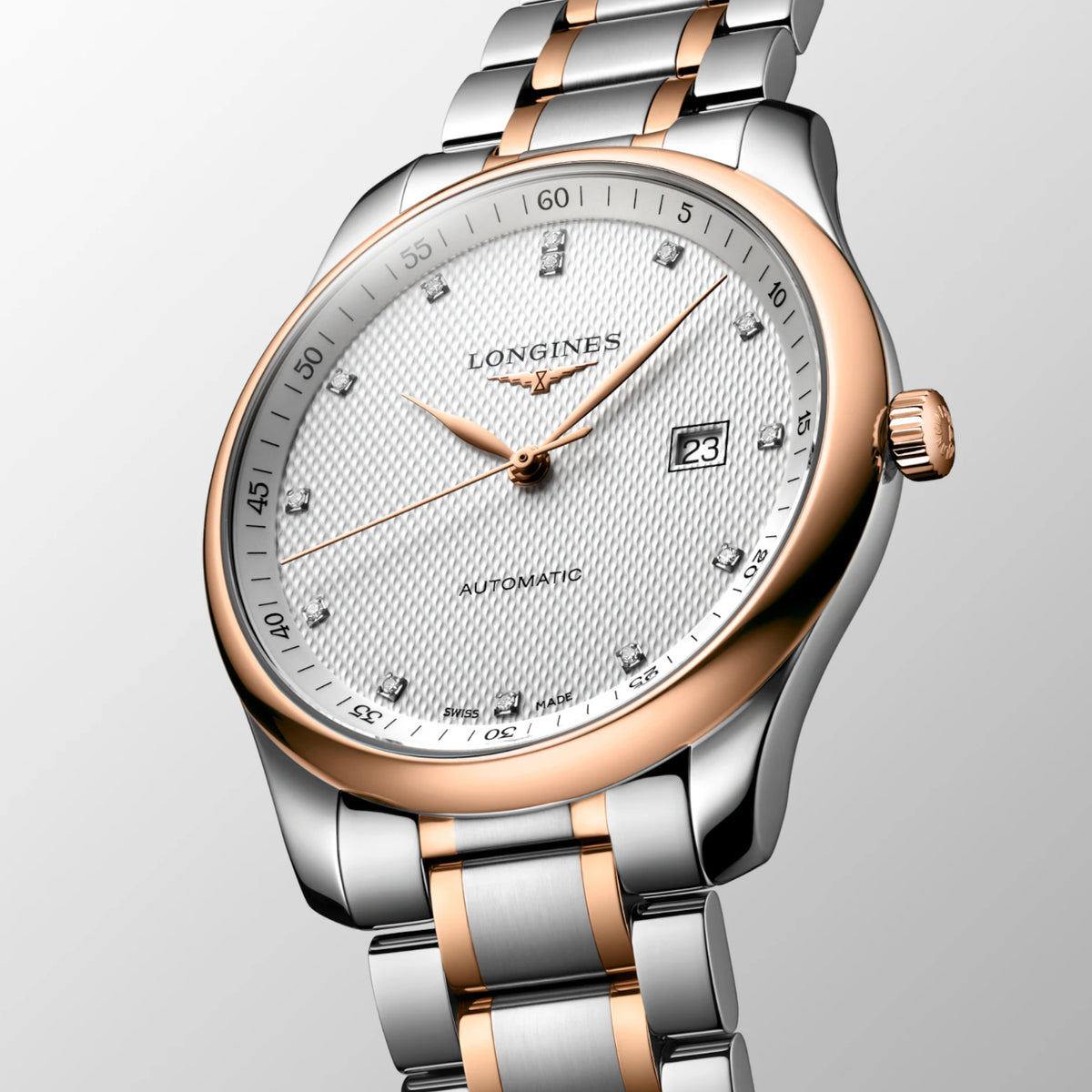 Master Men Automatic Silver Dial Analog Stainless Steel Watch L28935777