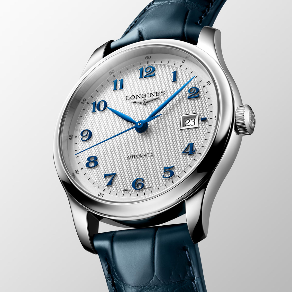 Master Men Automatic White Dial Analog Leather Watch L29504732