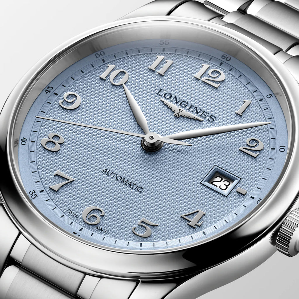 Master Men Automatic Blue Dial Analog Stainless Steel Watch L29504996
