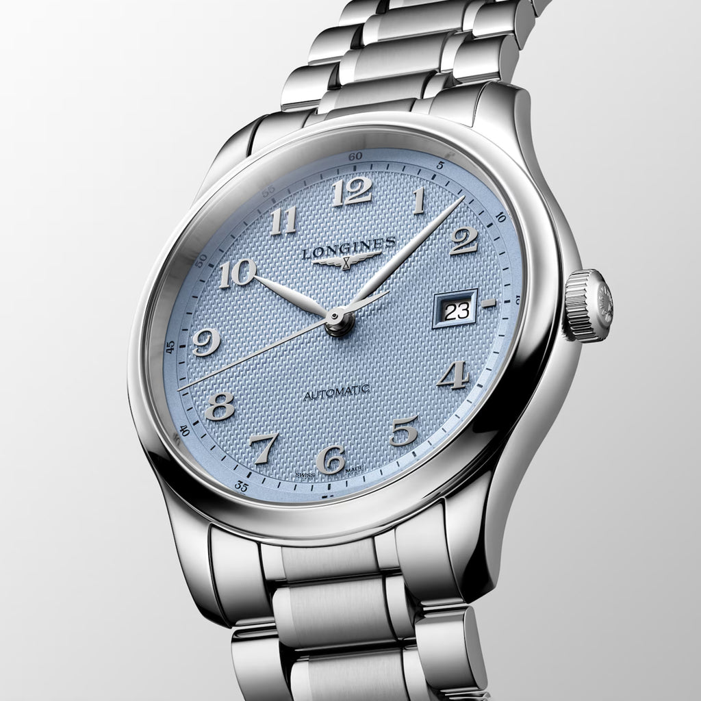 Master Men Automatic Blue Dial Analog Stainless Steel Watch L29504996