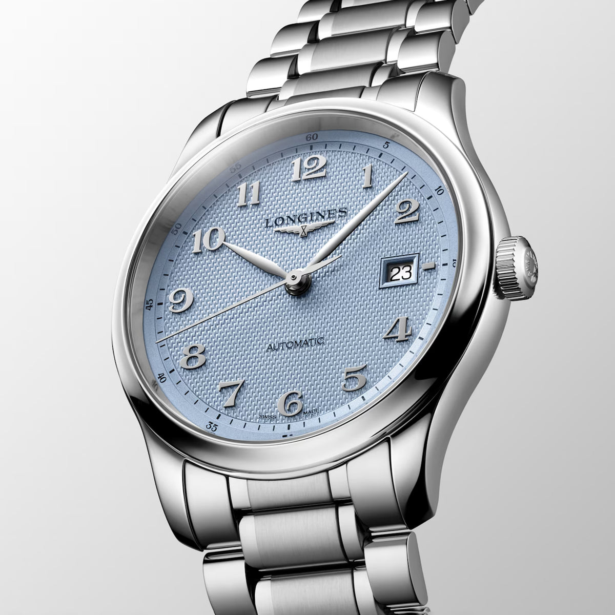 Master Men Automatic Blue Dial Analog Stainless Steel Watch L29504996