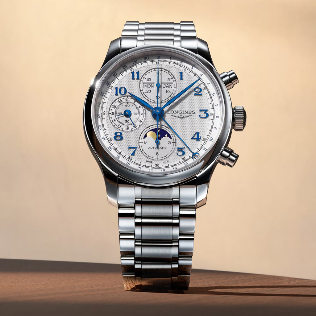 Master Moonphase Men Automatic Silver Dial Chronograph Stainless Steel Watch L29624736