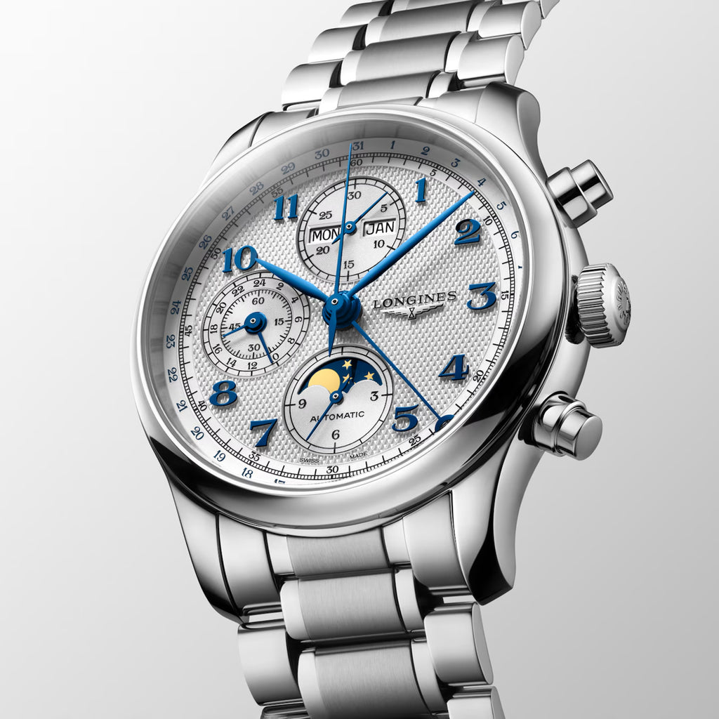 Master Moonphase Men Automatic Silver Dial Chronograph Stainless Steel Watch L29624736