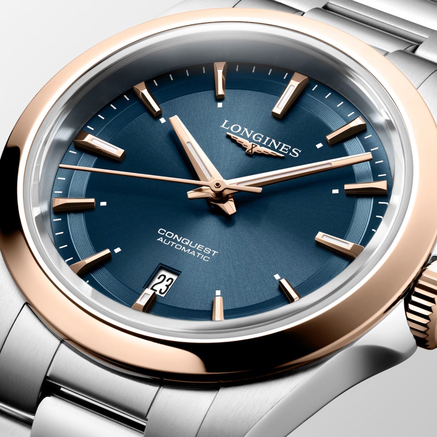 Conquest Women Automatic Blue Dial Analog Stainless Steel Watch L33205926