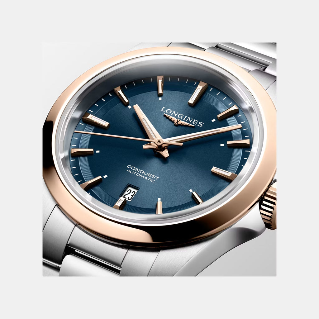 Conquest Women Automatic Blue Dial Analog Stainless Steel Watch L33205926