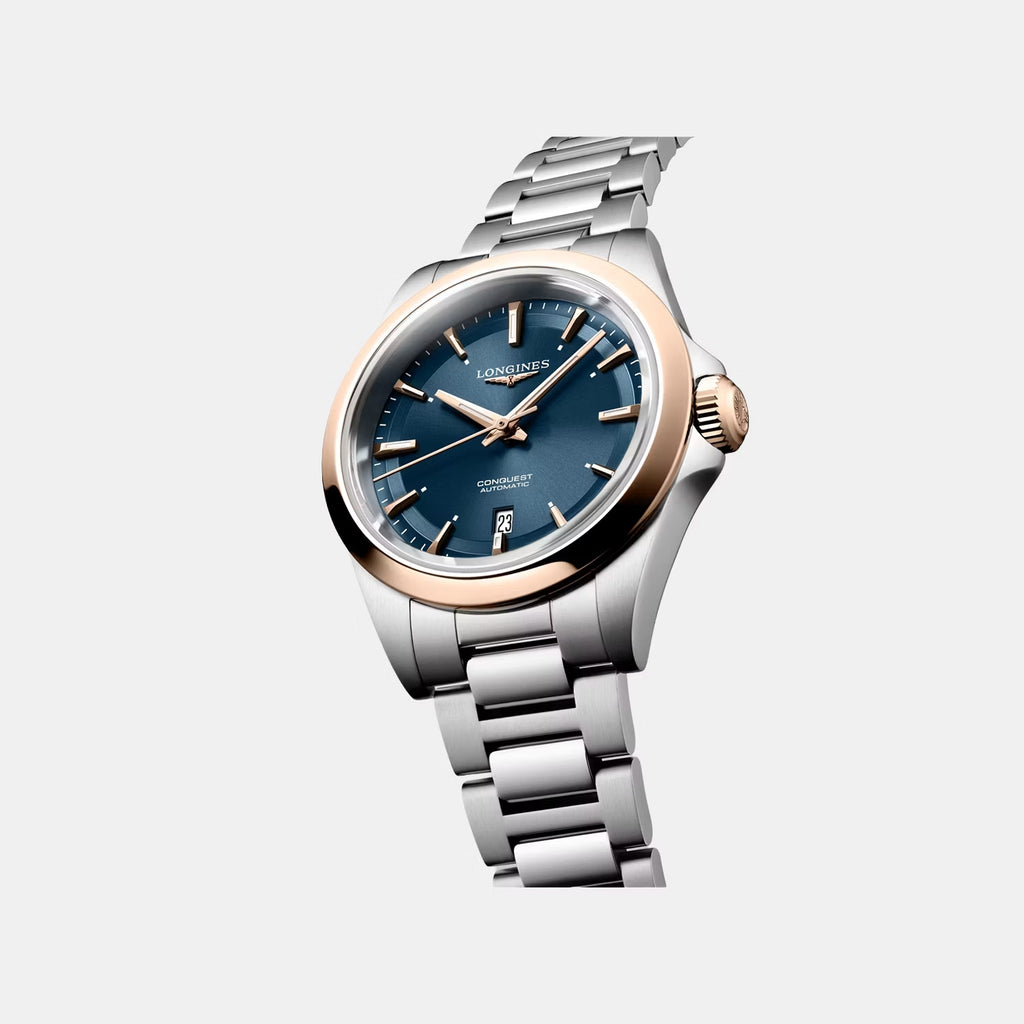 Conquest Women Automatic Blue Dial Analog Stainless Steel Watch L33205926