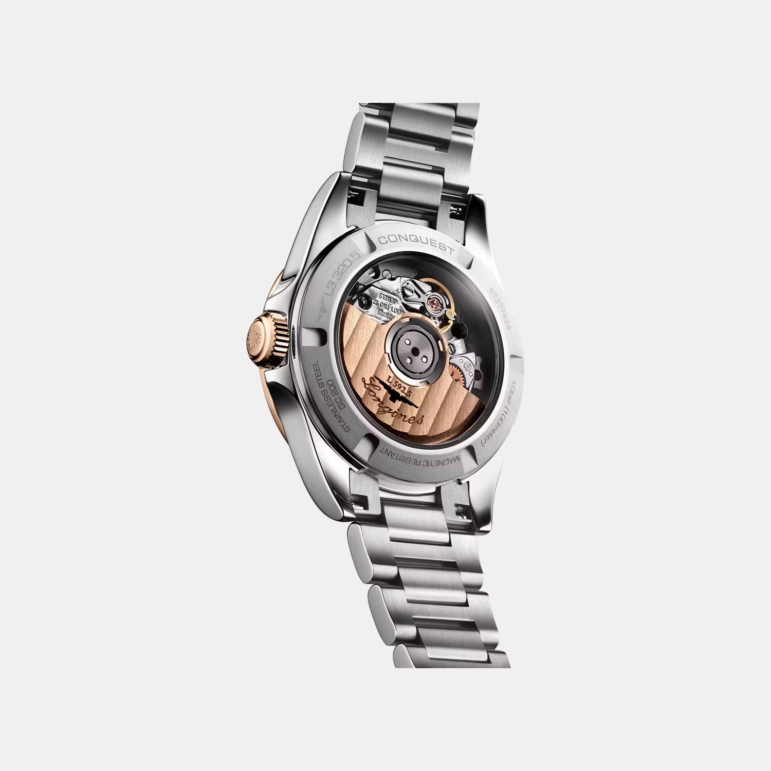 Conquest Women Automatic Blue Dial Analog Stainless Steel Watch L33205926