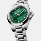 Conquest Women Quartz Green Dial Analog Stainless Steel Watch L33504096