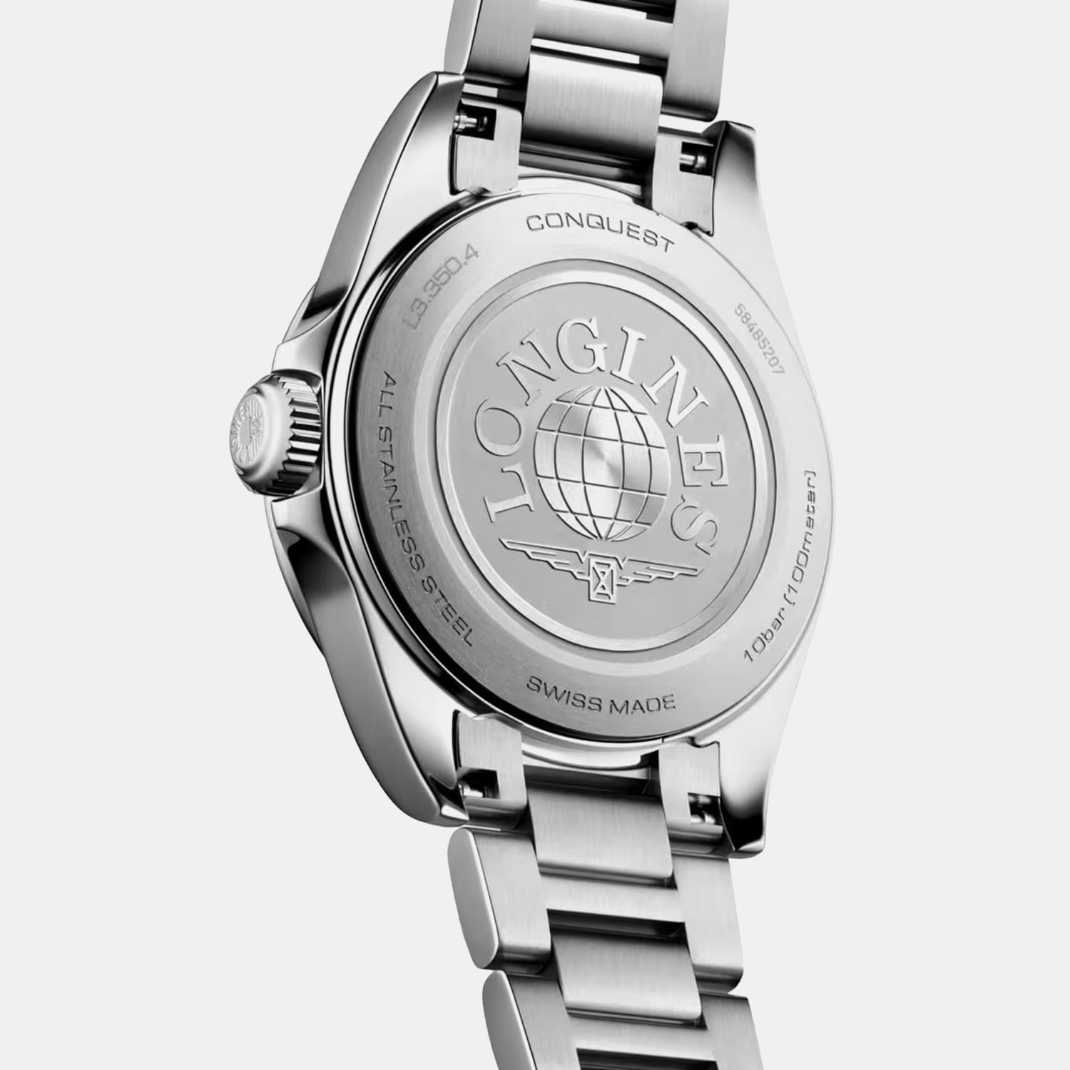 Conquest Women Quartz Green Dial Analog Stainless Steel Watch L33504096