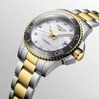 Hydroconquest Women Quartz Mother Of Pearl Dial Analog Stainless Steel Watch L33703876