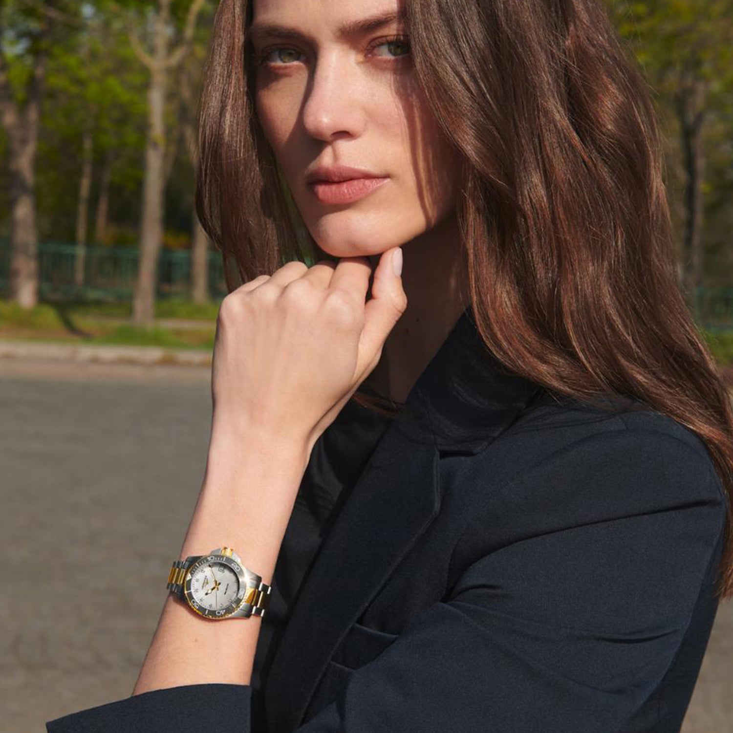 Hydroconquest Women Quartz Mother Of Pearl Dial Analog Stainless Steel Watch L33703876