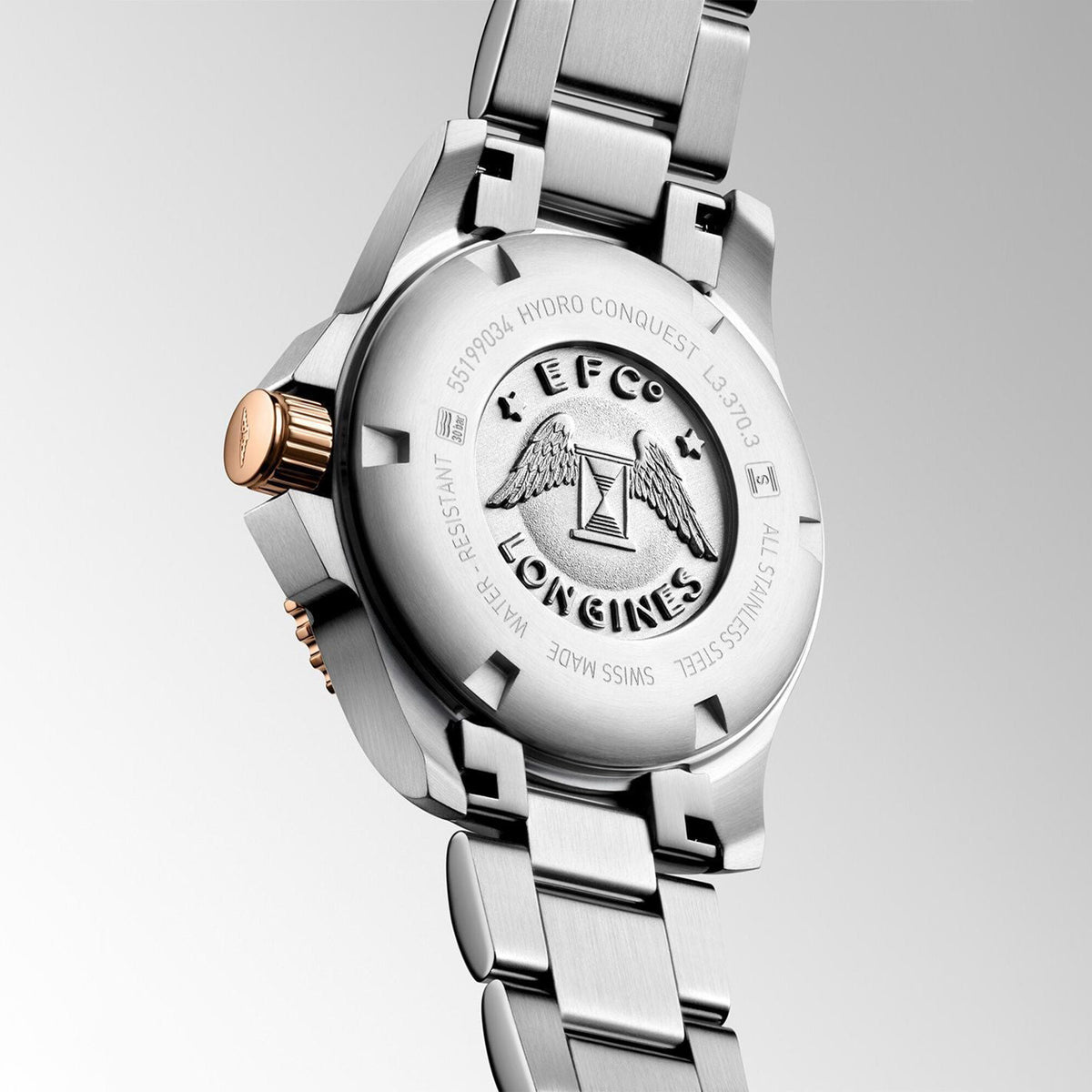 HydroConquest Women Quartz White Dial Analog Stainless Steel Watch L33703896