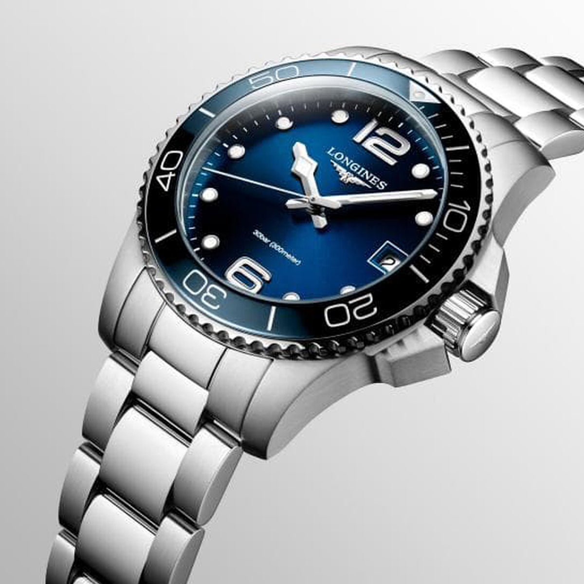 HydroConquest Women Quartz Blue Dial Analog Stainless Steel Watch L33704966