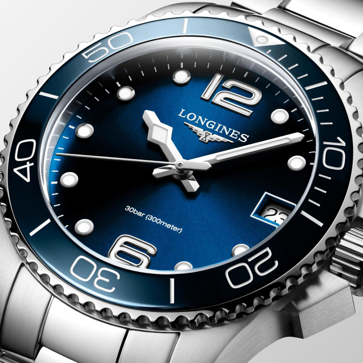 HydroConquest Women Quartz Blue Dial Analog Stainless Steel Watch L33704966