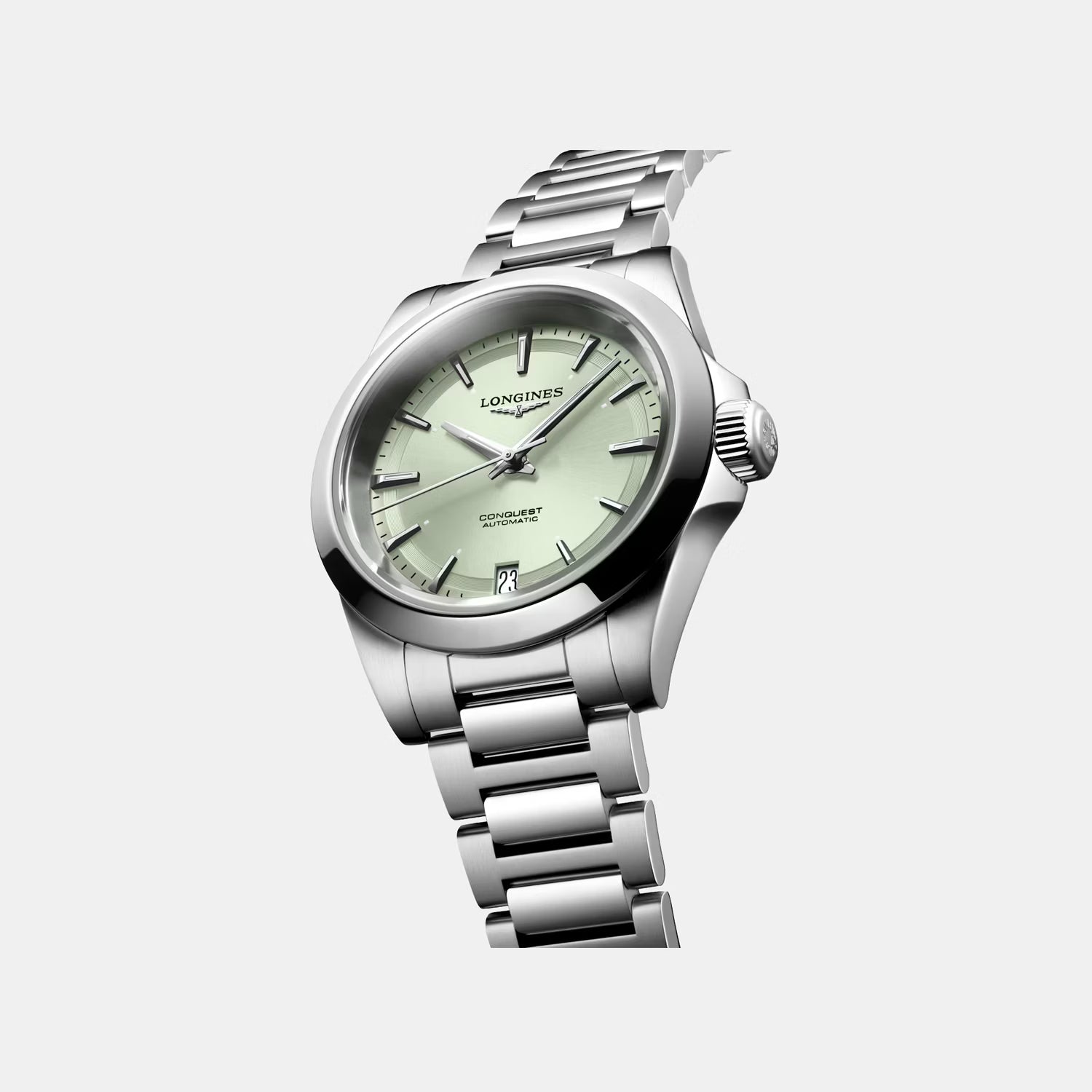 Conquest Women Automatic Green Dial Analog Stainless Steel Watch L34304026