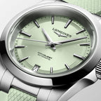 Conquest Women Automatic Green Dial Analog Rubber Watch L34304029