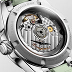 Conquest Women Automatic Green Dial Analog Rubber Watch L34304029