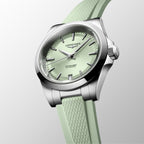 Conquest Women Automatic Green Dial Analog Rubber Watch L34304029