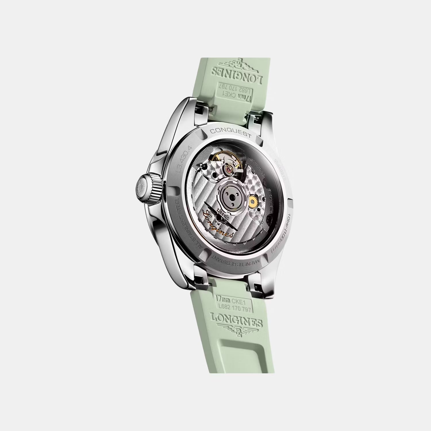 Conquest Women Automatic Green Dial Analog Leather Watch L34304029