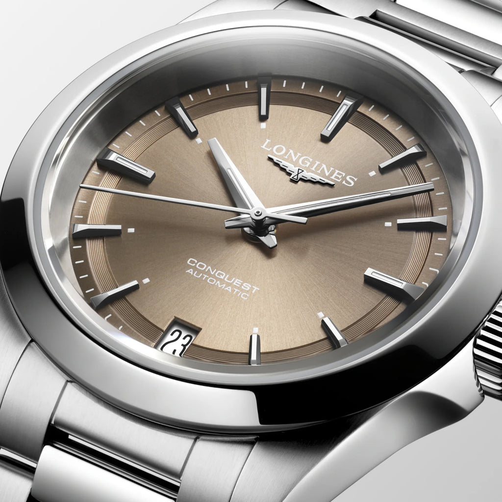 Women Automatic Brown Dial Analog Stainless Steel Watch L34304626