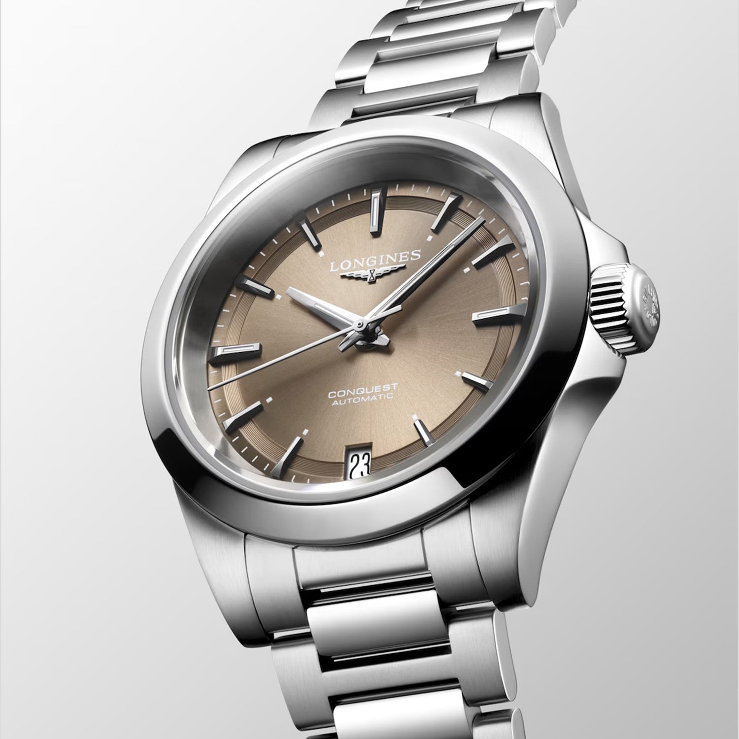 Women Automatic Brown Dial Analog Stainless Steel Watch L34304626