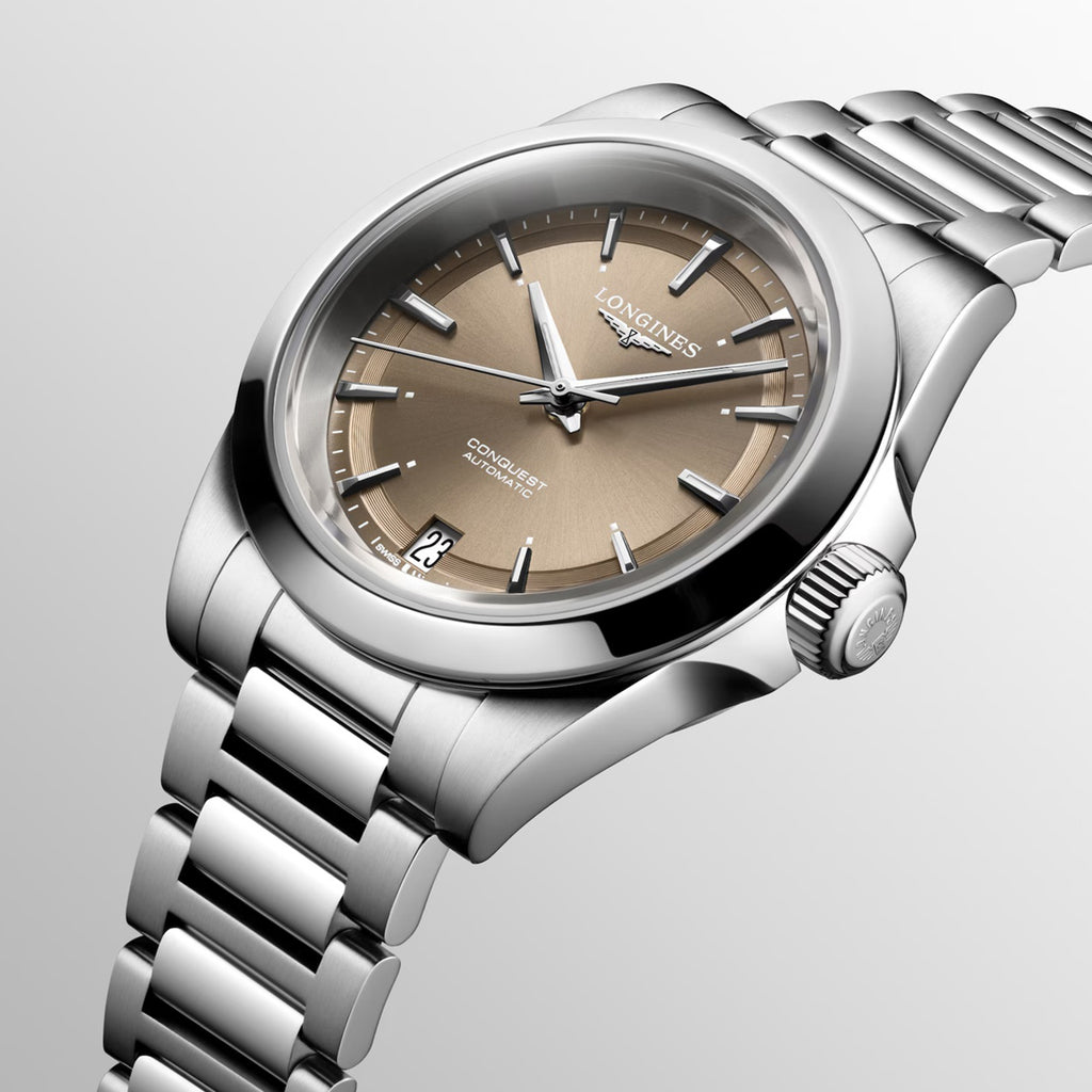 Women Automatic Brown Dial Analog Stainless Steel Watch L34304626