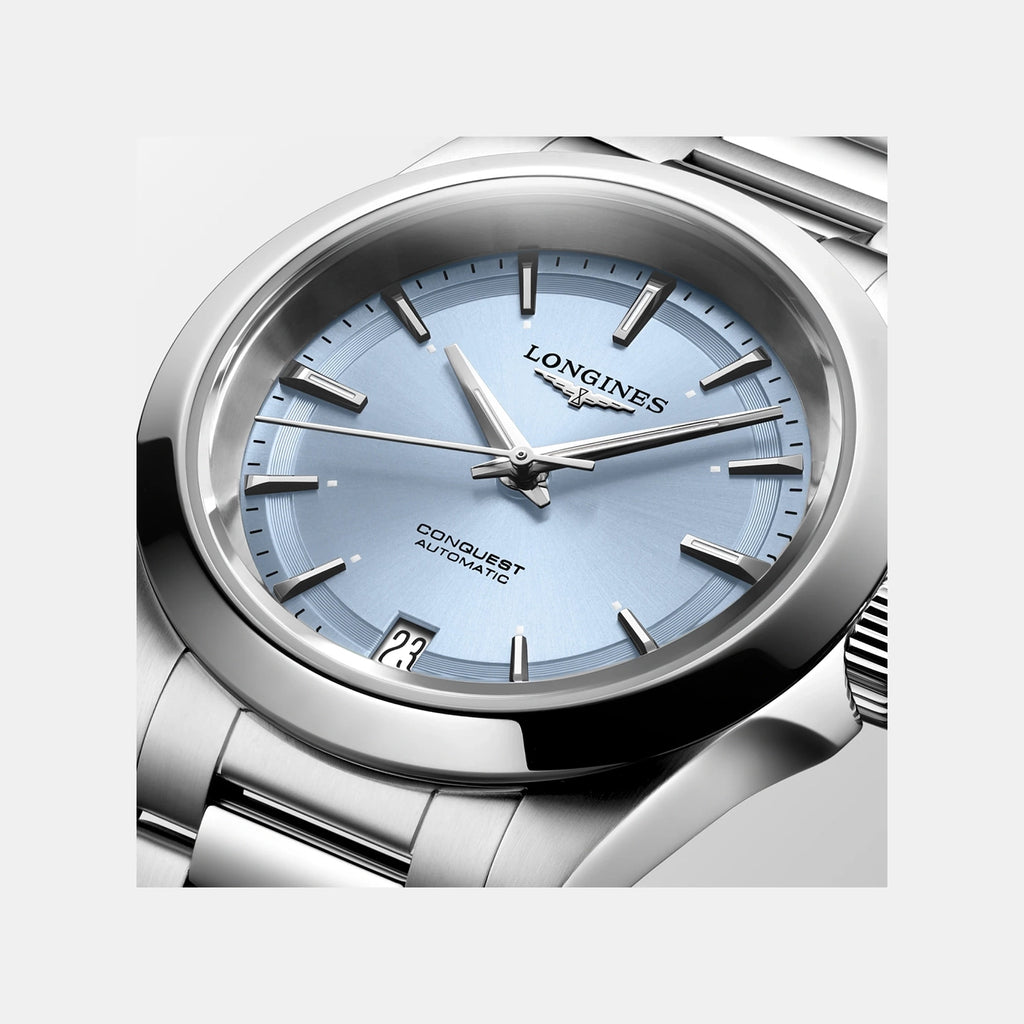 Conquest Women Automatic Blue Dial Analog Stainless Steel Watch L34304926