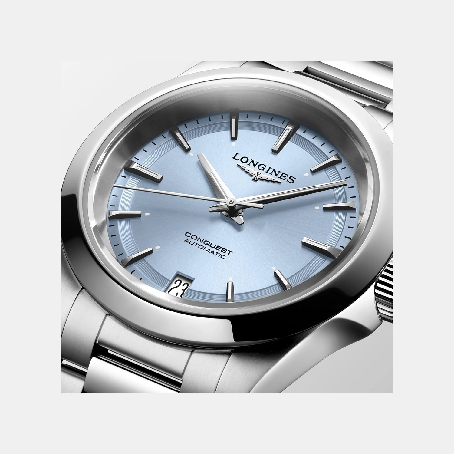 Conquest Women Automatic Blue Dial Analog Stainless Steel Watch L34304926