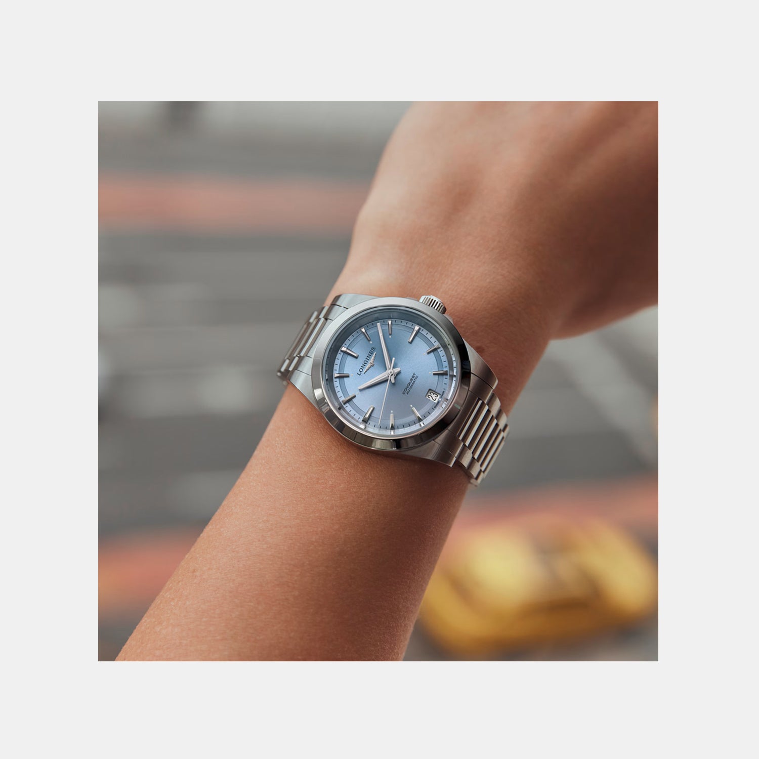 Conquest Women Automatic Blue Dial Analog Stainless Steel Watch L34304926