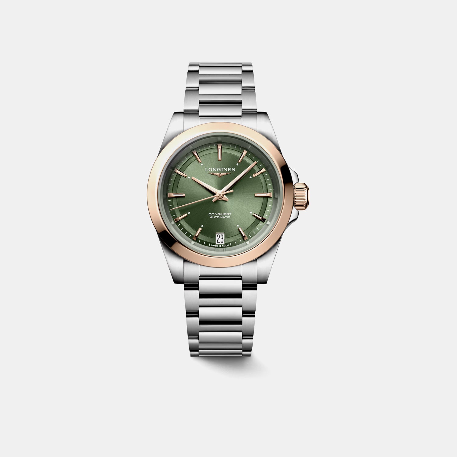Conquest Women Automatic Green Dial Analog Stainless Steel Watch L34305026