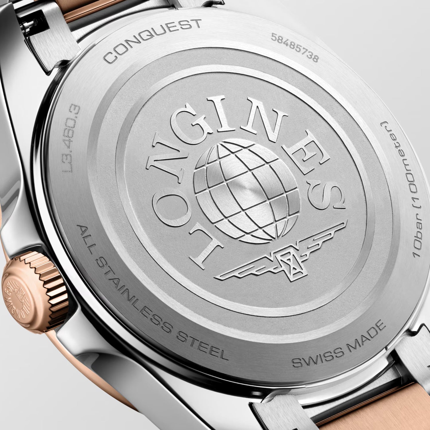 Conquest Women Quartz White Dial Analog Stainless Steel Watch L34603187