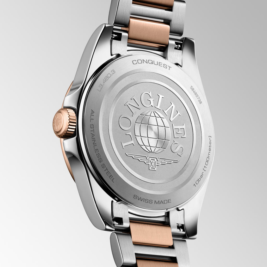 Conquest Women Quartz White Dial Analog Stainless Steel Watch L34603187