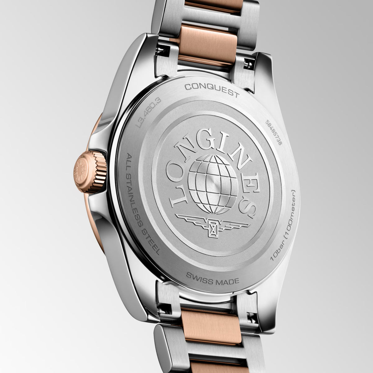 Conquest Women Quartz White Dial Analog Stainless Steel Watch L34603187