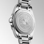 Conquest Women Quartz Lavender Dial Analog Stainless Steel Watch L34604026