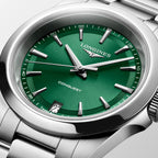 Conquest Women Quartz Green Dial Analog Stainless Steel Watch L34604096