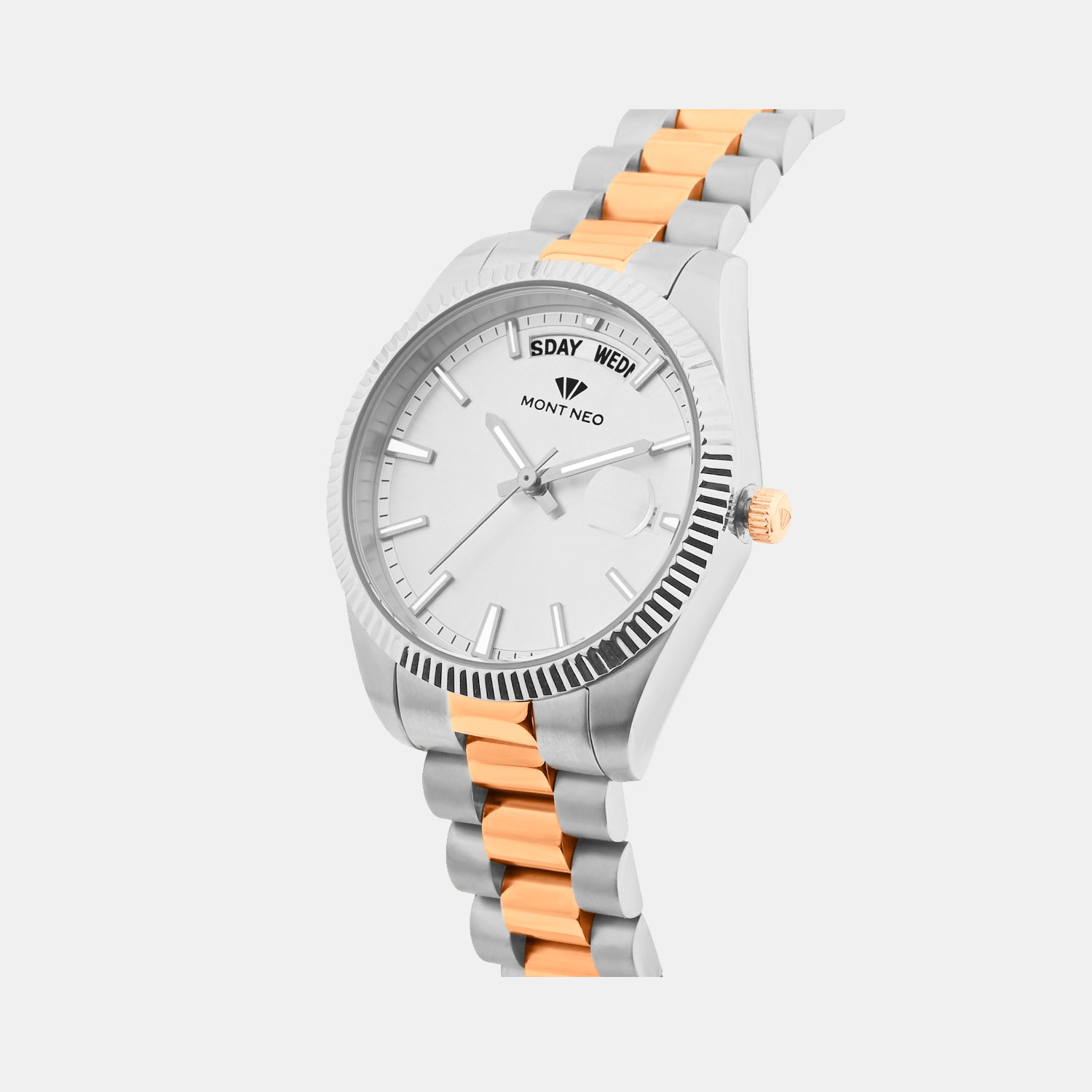 Women Quartz Silver Dial Analog Stainless Steel Watch L3505D-M1303