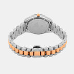 Women Quartz Silver Dial Analog Stainless Steel Watch L3505D-M1303