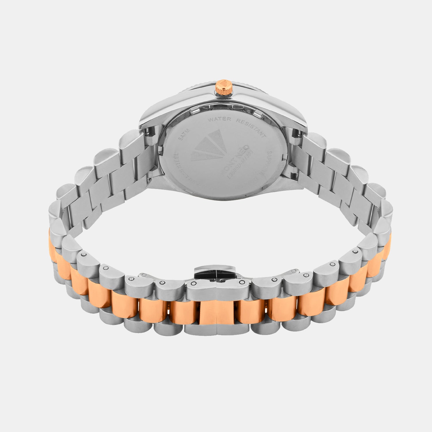 Women Quartz Silver Dial Analog Stainless Steel Watch L3505D-M1303