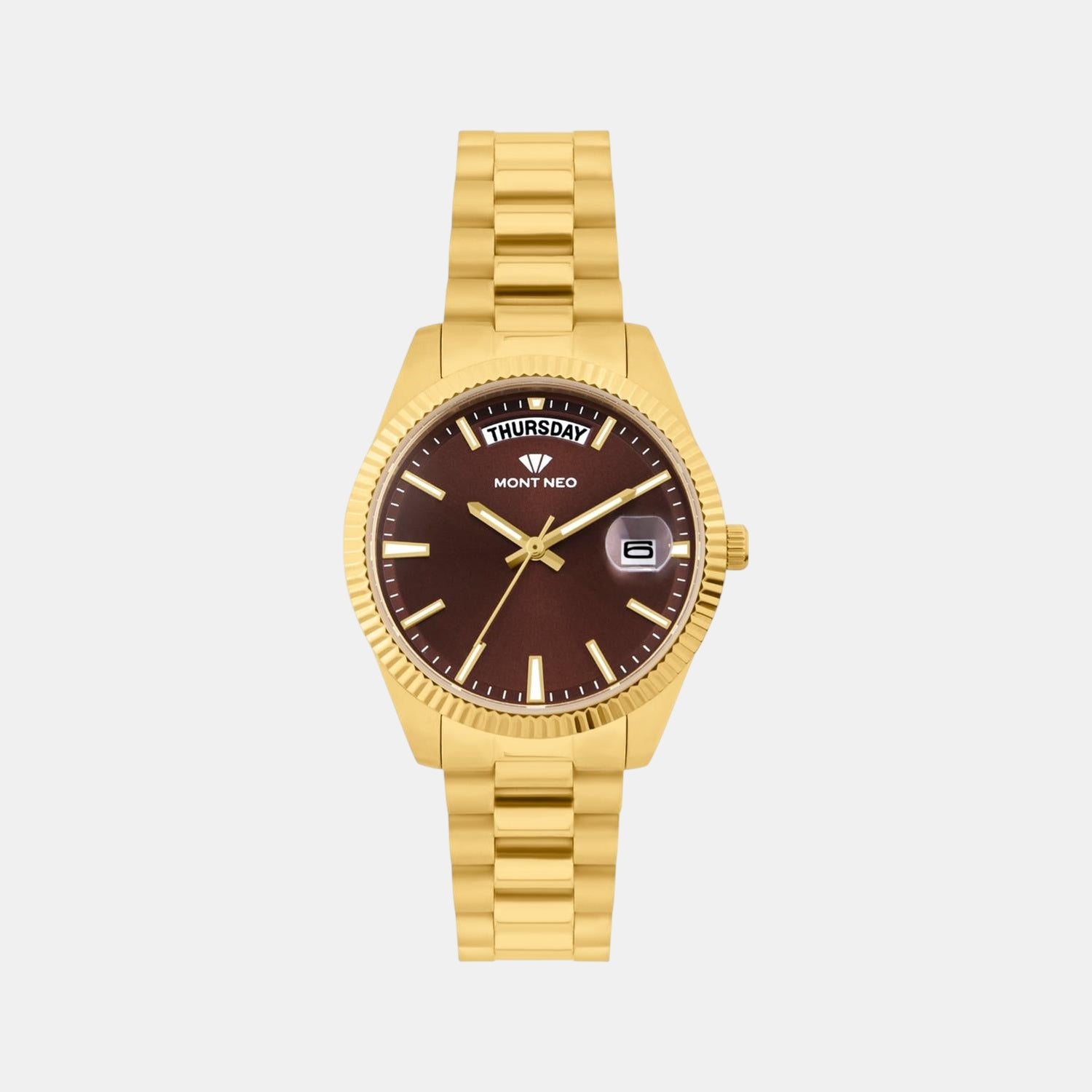 Women Quartz Red Dial Analog Stainless Steel Watch L3505D-M2212