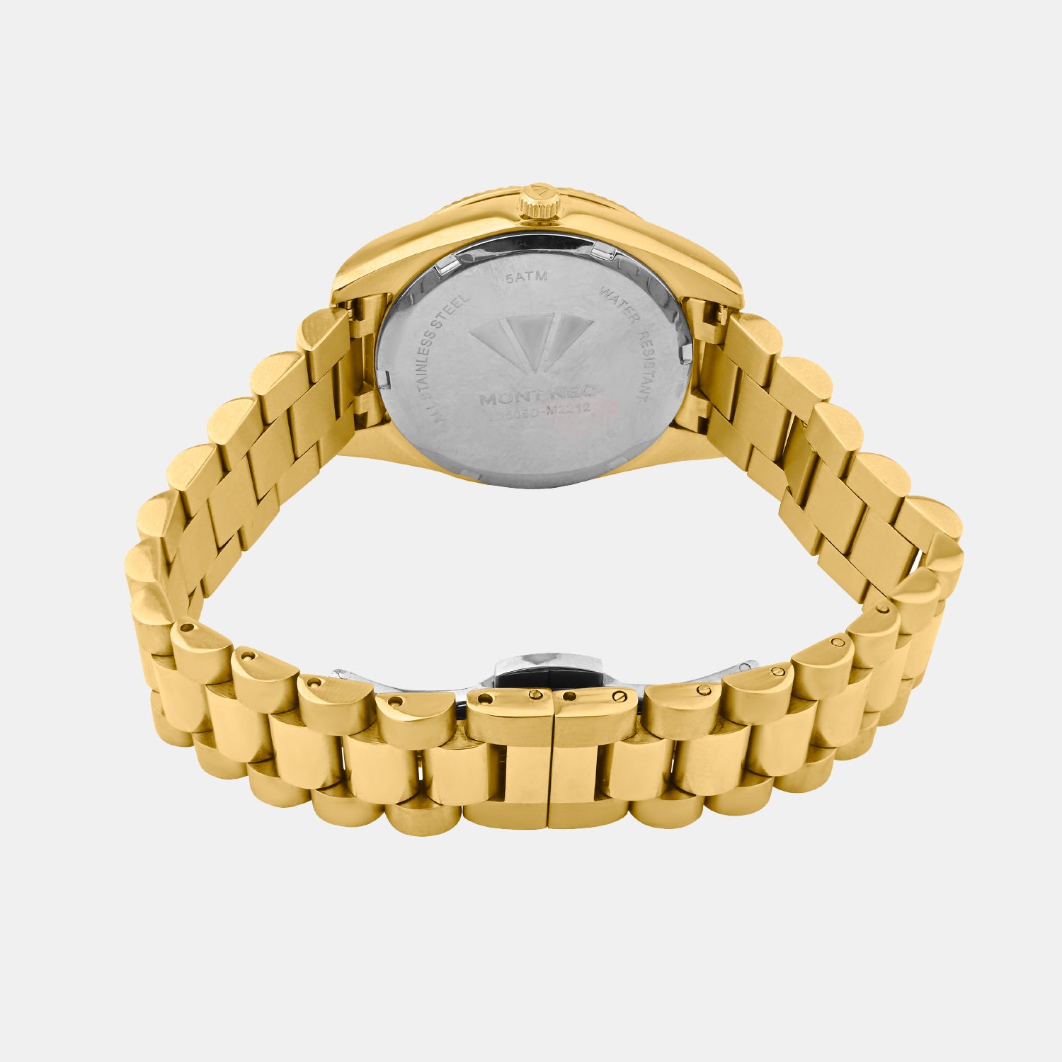 Women Quartz Red Dial Analog Stainless Steel Watch L3505D-M2212